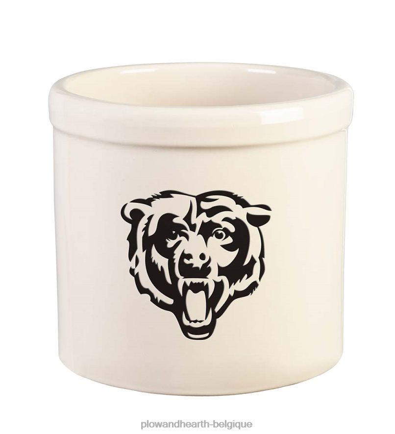 60H082976 Plow & Hearth pot en grès avec logo de l'équipe nfl - cardinaux de l'arizona cour et jardin