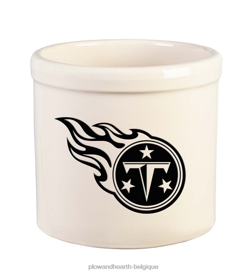 60H082976 Plow & Hearth pot en grès avec logo de l'équipe nfl - cardinaux de l'arizona cour et jardin