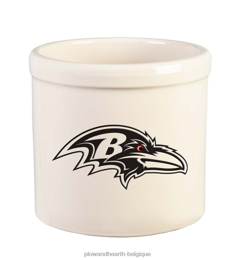 60H082976 Plow & Hearth pot en grès avec logo de l'équipe nfl - cardinaux de l'arizona cour et jardin