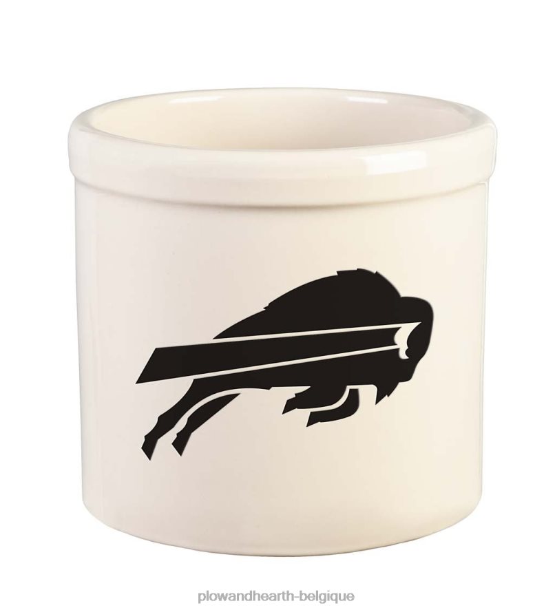 60H082976 Plow & Hearth pot en grès avec logo de l'équipe nfl - cardinaux de l'arizona cour et jardin