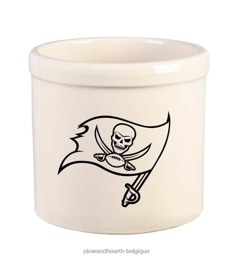 60H082976 Plow & Hearth pot en grès avec logo de l'équipe nfl - cardinaux de l'arizona cour et jardin