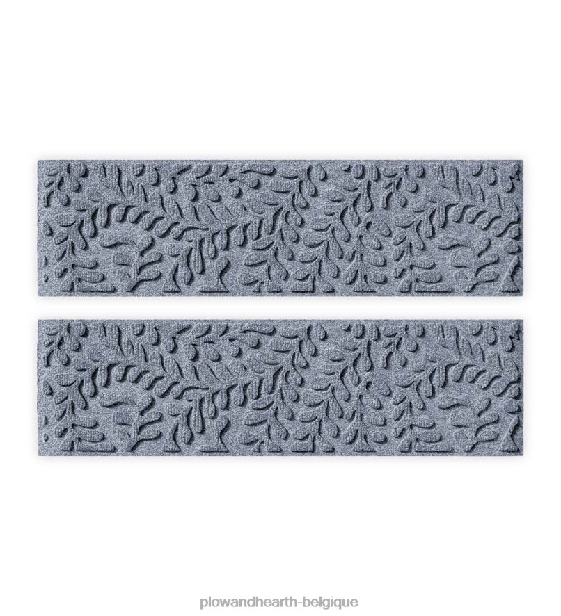 60H0821009 Plow & Hearth marches d'escalier en buis - gris cour et jardin