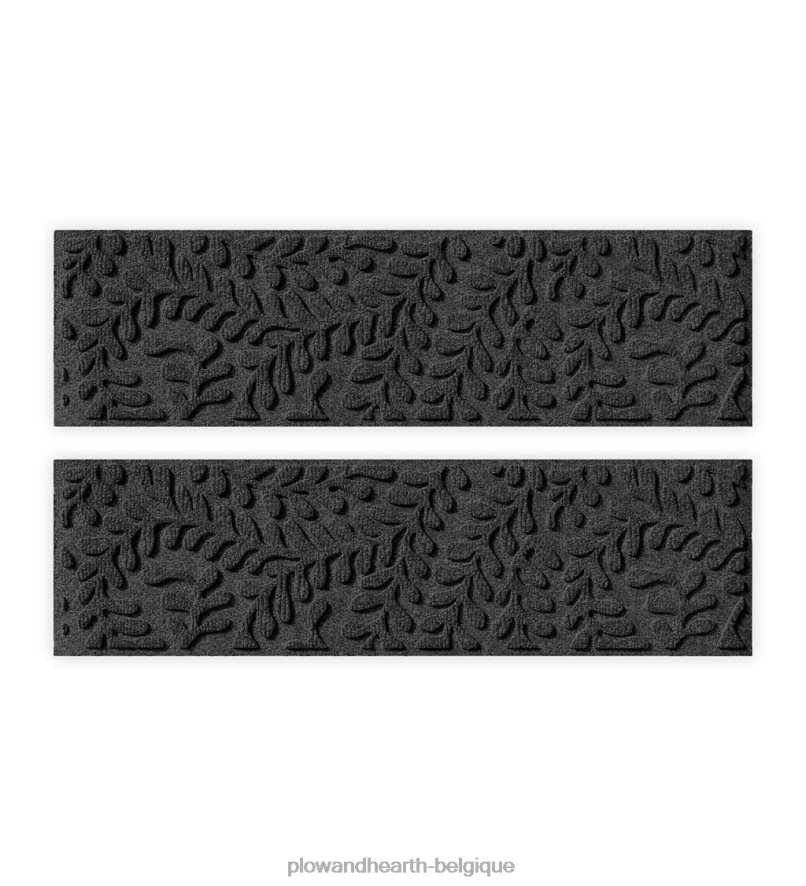 60H0821009 Plow & Hearth marches d'escalier en buis - gris cour et jardin