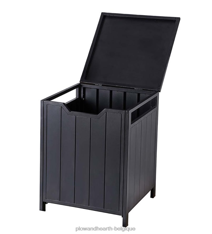 60H0821019 Plow & Hearth couvercle de réservoir de propane à lattes en acier estampé - noir cour et jardin