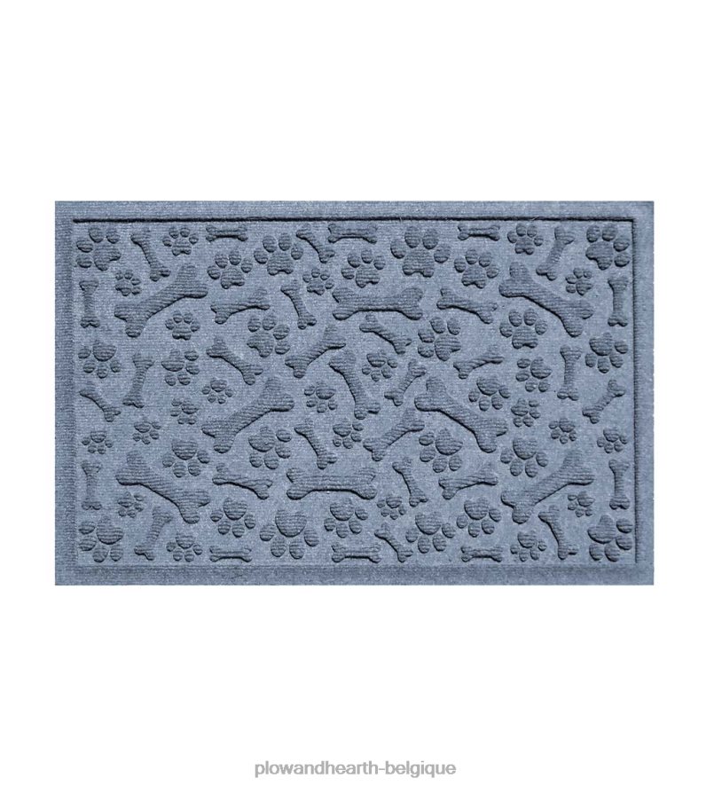 60H0821036 Plow & Hearth Paillasson pattes et os de marmotte cour et jardin