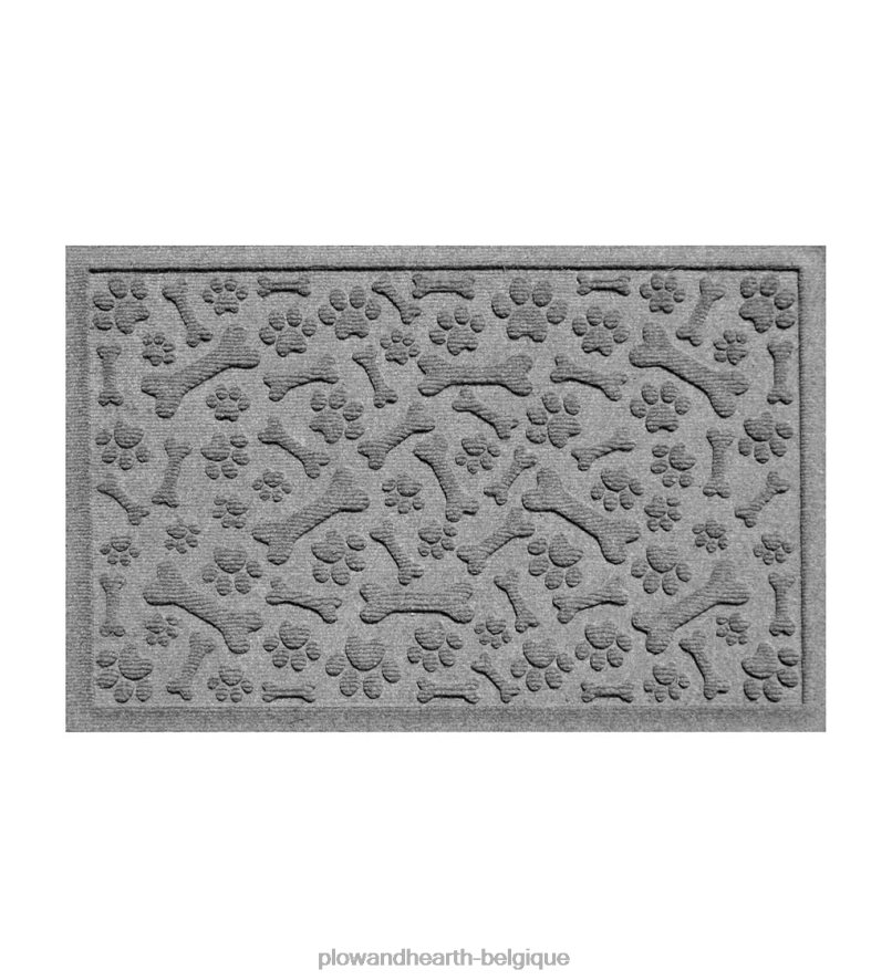 60H0821036 Plow & Hearth Paillasson pattes et os de marmotte cour et jardin