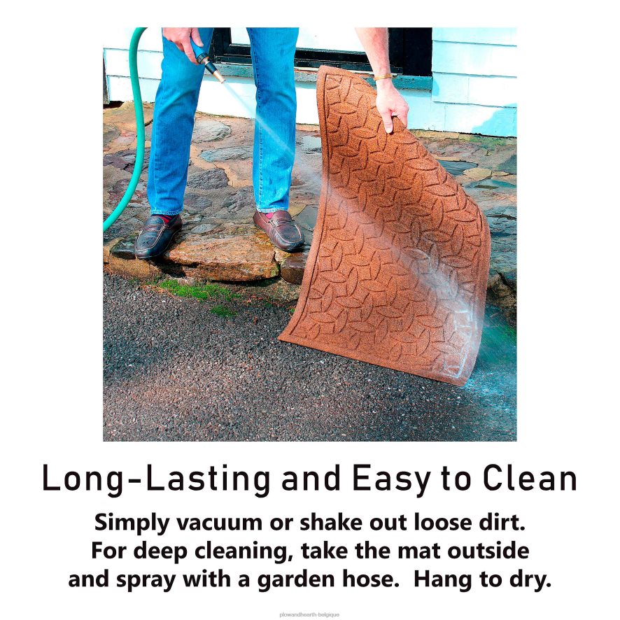 60H0821055 Plow & Hearth paillasson fougère waterhog cour et jardin