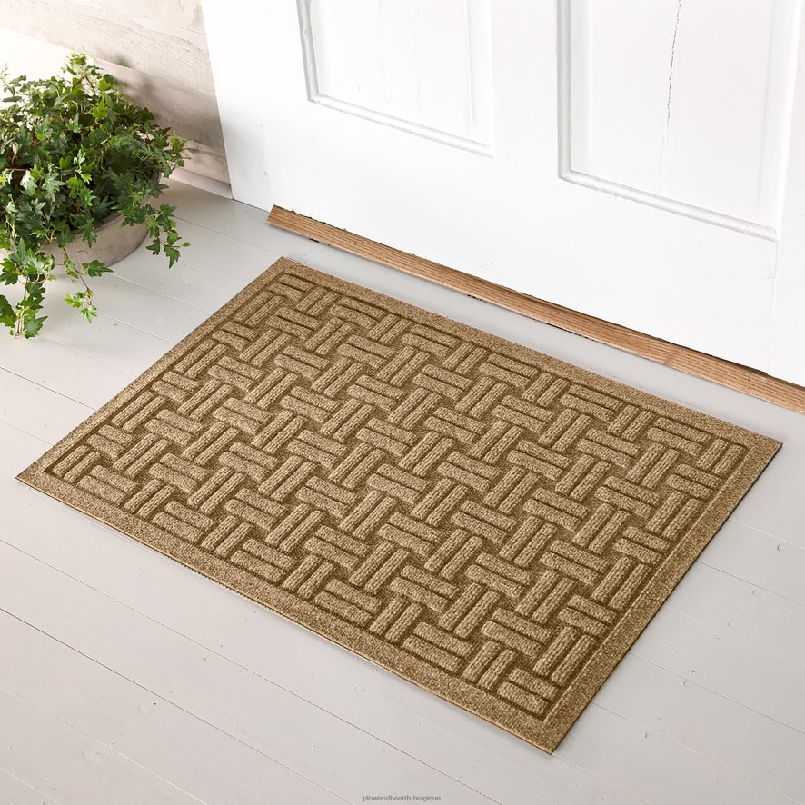 60H0821059 Plow & Hearth paillasson tressé en panier Waterhog cour et jardin