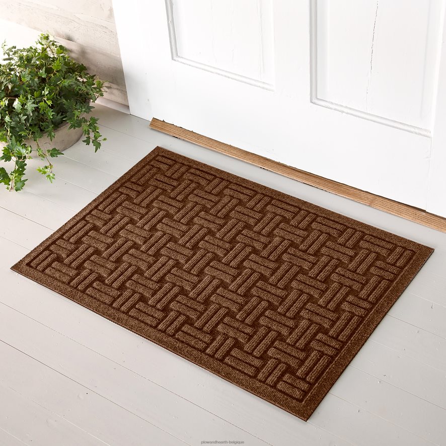 60H0821059 Plow & Hearth paillasson tressé en panier Waterhog cour et jardin