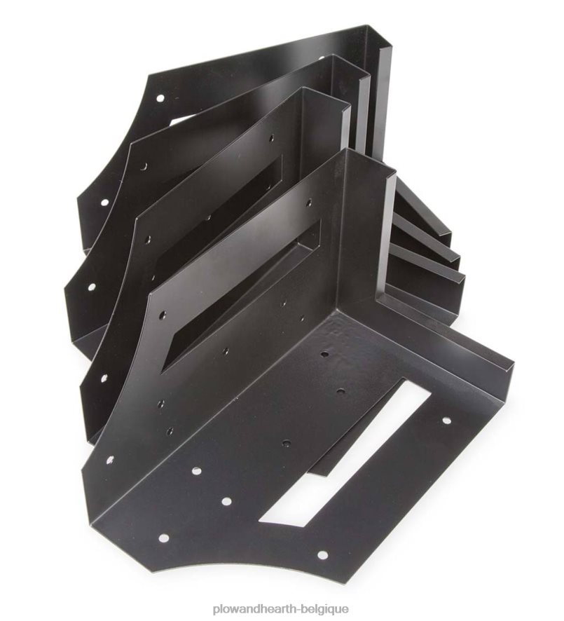 60H082989 Plow & Hearth Supports d'angle pour lit surélevé en acier, lot de 4 cour et jardin