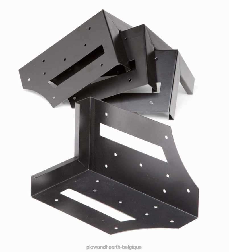60H082989 Plow & Hearth Supports d'angle pour lit surélevé en acier, lot de 4 cour et jardin