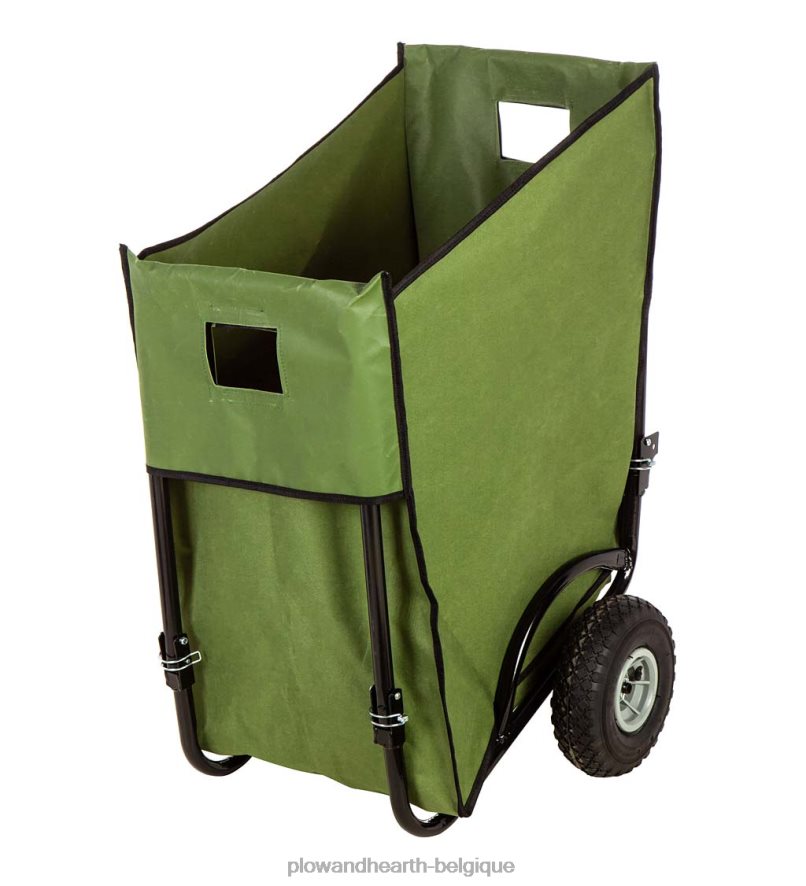 60H082993 Plow & Hearth brouette pliable cour et jardin