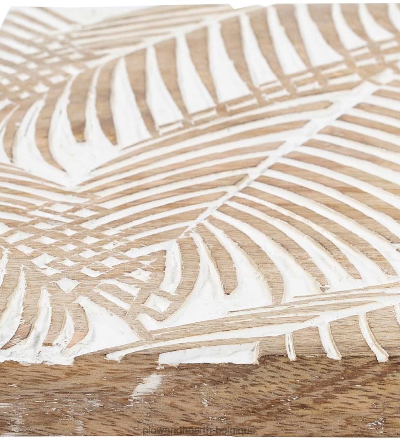 60H0822132 Plow & Hearth art mural tropical lavé à la chaux à trois panneaux meubles