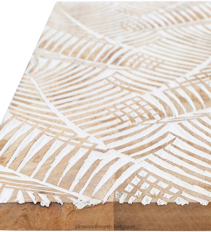 60H0822133 Plow & Hearth art mural tropical lavé à la chaux à deux panneaux meubles