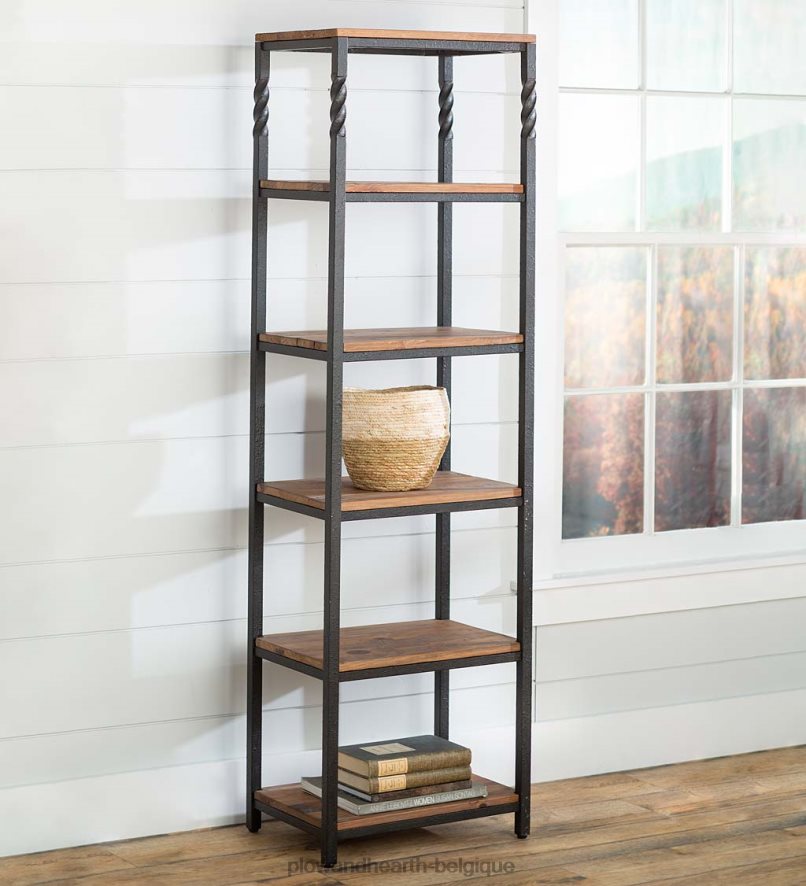 60H0822109 Plow & Hearth support de rangement pour étagère Deep Creek avec étagères meubles