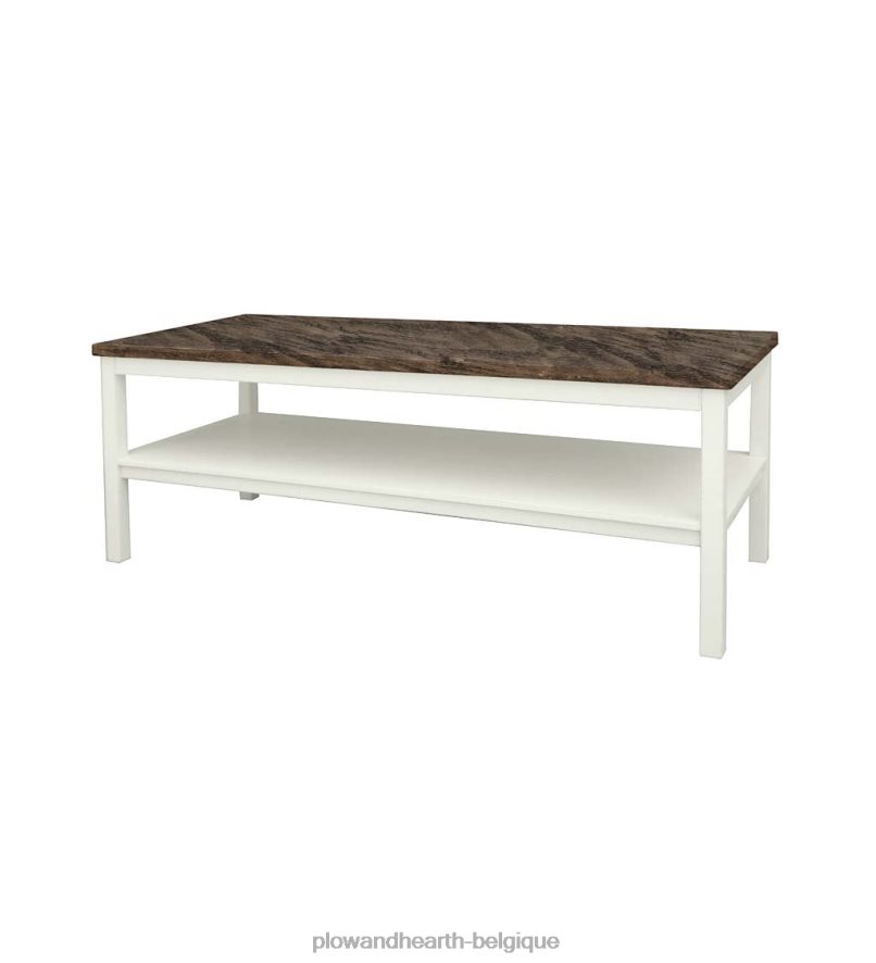 60H0822115 Plow & Hearth Table basse Holden de la collection Farmhouse de Laurel Ridge - cacao meubles
