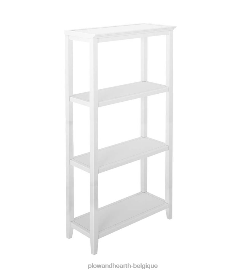 60H0822118 Plow & Hearth étagère de rangement pour bibliothèque haute à trois étagères de ferme - gris lavé meubles