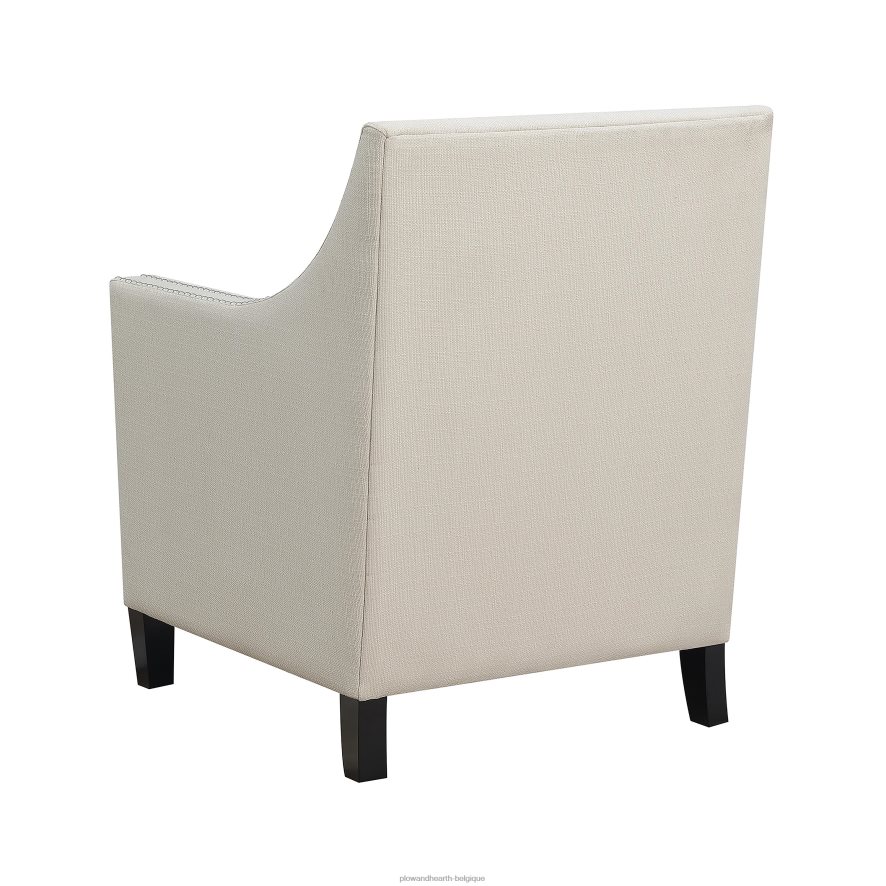 60H0822025 Plow & Hearth chaise d'appoint rembourrée lillie - beige meubles
