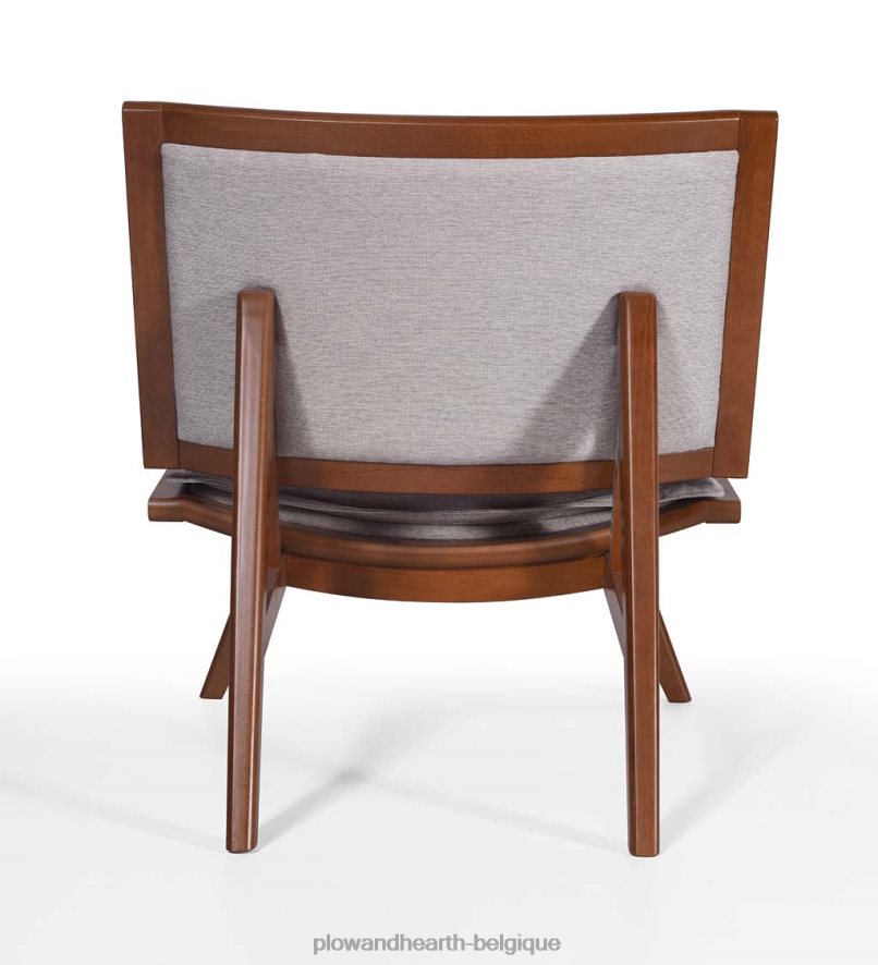 60H0822026 Plow & Hearth Kate Wood et chaise d'appoint rembourrée - marine meubles