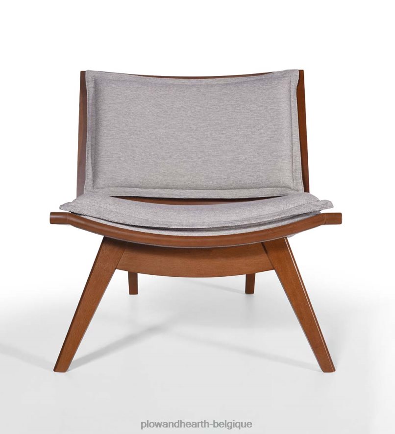 60H0822026 Plow & Hearth Kate Wood et chaise d'appoint rembourrée - marine meubles