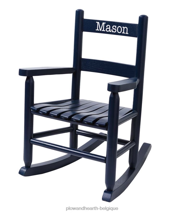 60H0822029 Plow & Hearth bascule à dossier échelle en chêne pour enfant - personnalisation facultative meubles