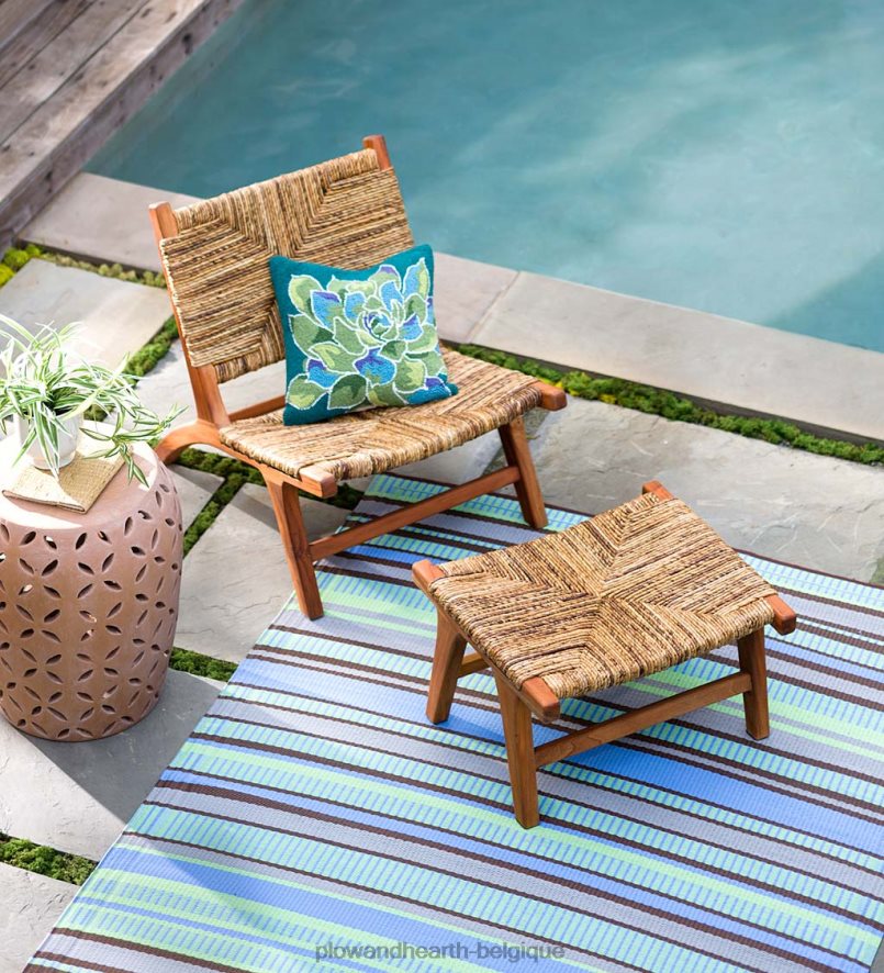 60H0822030 Plow & Hearth chaises copenhague, lot de 2 meubles