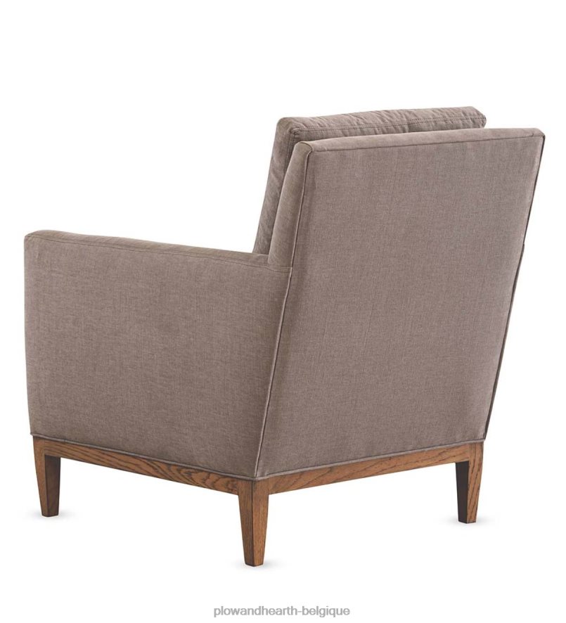 60H0822033 Plow & Hearth chaise de studio rembourrée à la main écologique, fabriquée aux États-Unis - linge de Bruxelles meubles