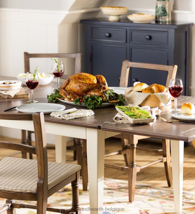 60H0822081 Plow & Hearth coffre de Fletcher Hall de la collection Farmhouse de Laurel Ridge - cacao meubles