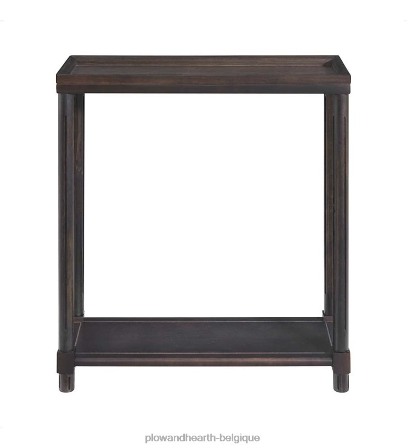 60H0821986 Plow & Hearth Allison Slim tables d'appoint en bois, lot de 2 - blanc meubles