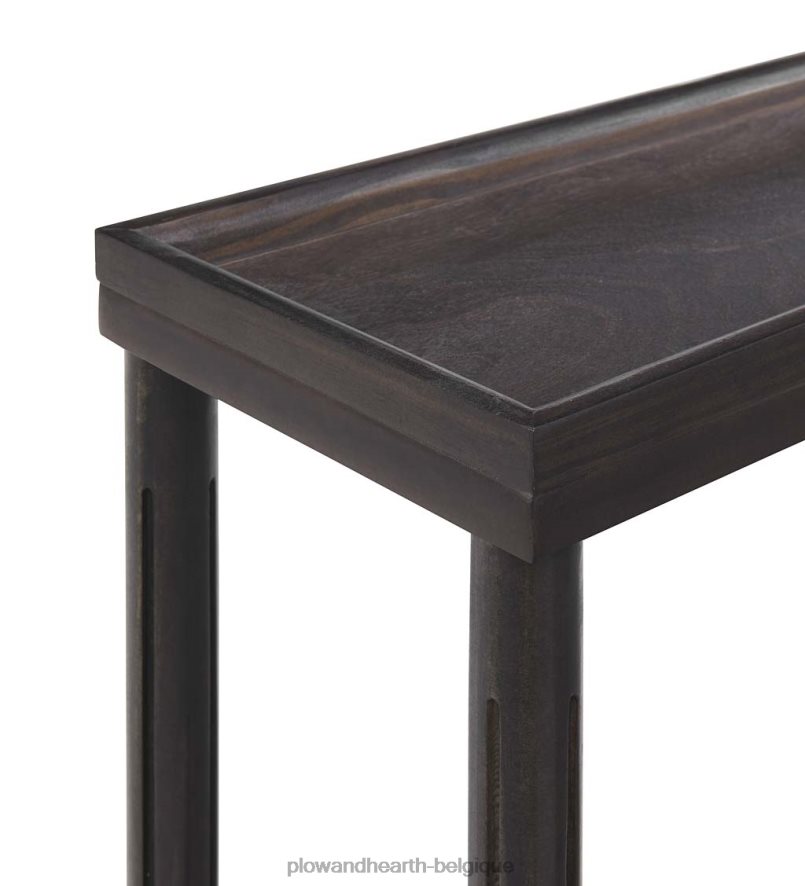 60H0821986 Plow & Hearth Allison Slim tables d'appoint en bois, lot de 2 - blanc meubles