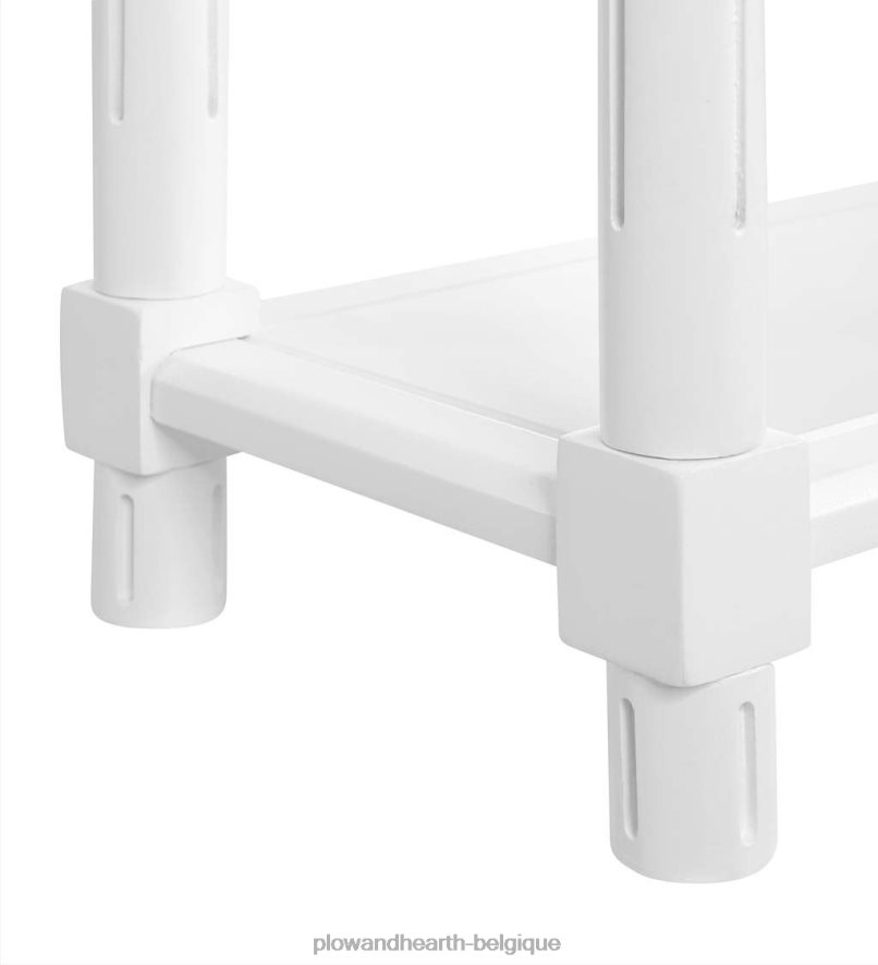 60H0821986 Plow & Hearth Allison Slim tables d'appoint en bois, lot de 2 - blanc meubles