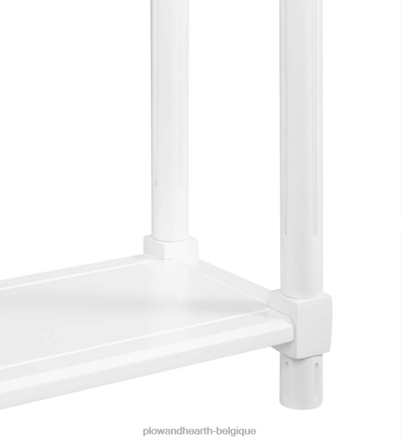 60H0821986 Plow & Hearth Allison Slim tables d'appoint en bois, lot de 2 - blanc meubles