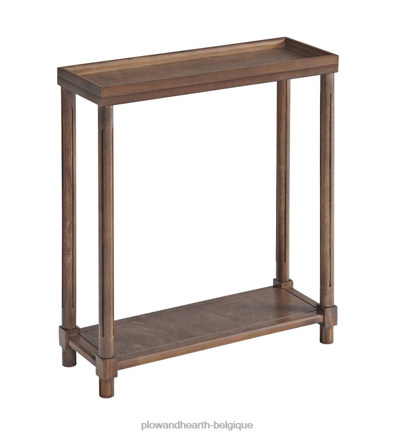 60H0821986 Plow & Hearth Allison Slim tables d'appoint en bois, lot de 2 - blanc meubles