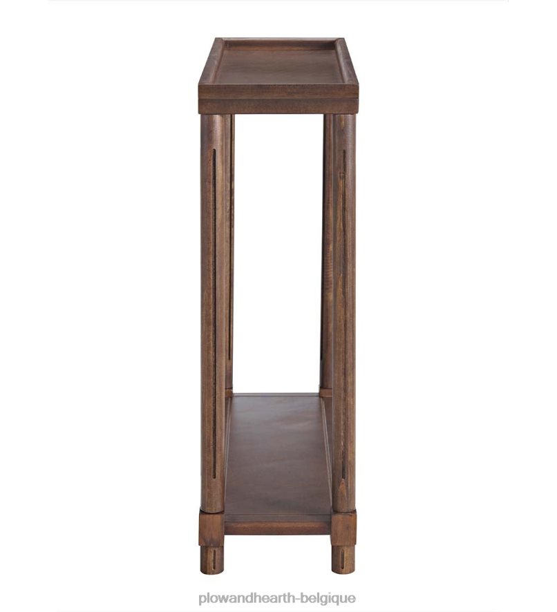 60H0821986 Plow & Hearth Allison Slim tables d'appoint en bois, lot de 2 - blanc meubles