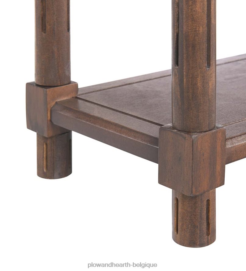 60H0821986 Plow & Hearth Allison Slim tables d'appoint en bois, lot de 2 - blanc meubles