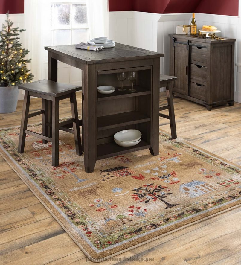 60H0821993 Plow & Hearth Armoire de rangement en bois à porte de grange Cape Charles avec finition bois de grange - bois de grange meubles