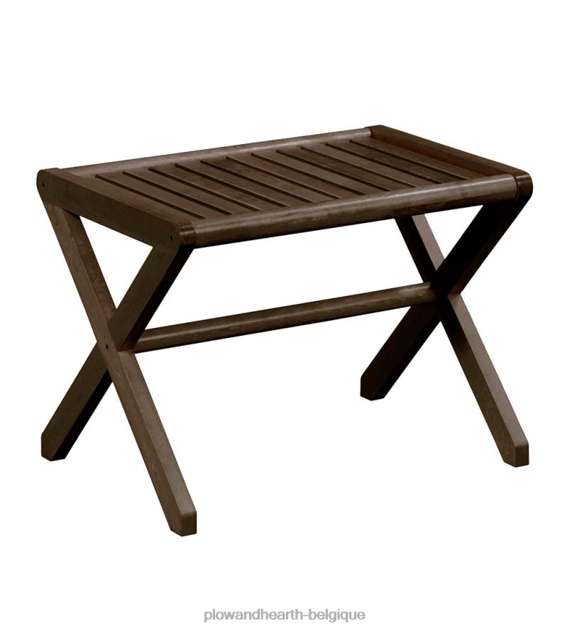 60H0822003 Plow & Hearth tabouret/banc en bois de ferme moderne - expresso meubles
