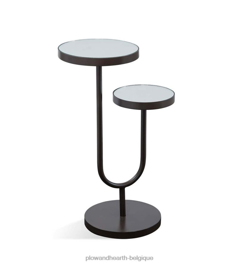 60H0822019 Plow & Hearth table de dispersion en miroir - bronze meubles