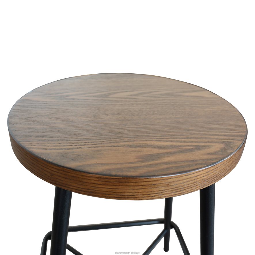 60H0822042 Plow & Hearth tabourets de comptoir de ferme, ensemble de 2 meubles