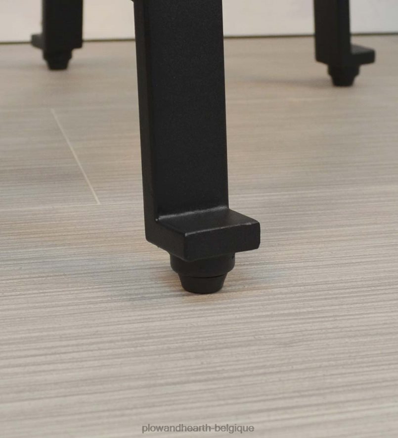 60H0822053 Plow & Hearth tabouret selle en bois et métal - châtaignier meubles