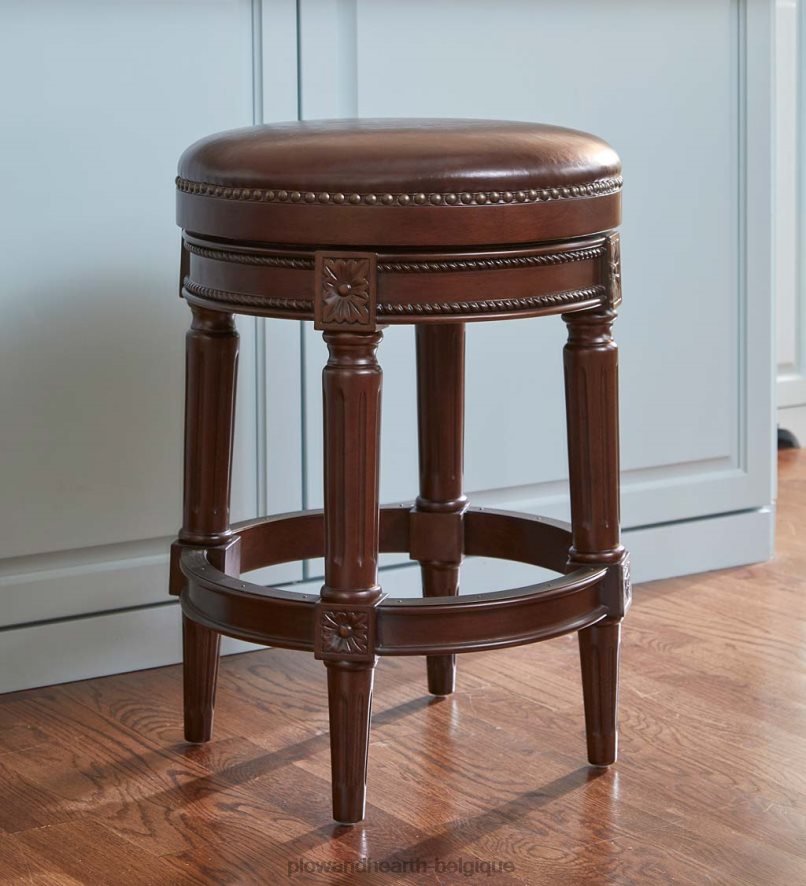 60H0822057 Plow & Hearth tabourets de bar et de comptoir à siège pivotant Chapman meubles