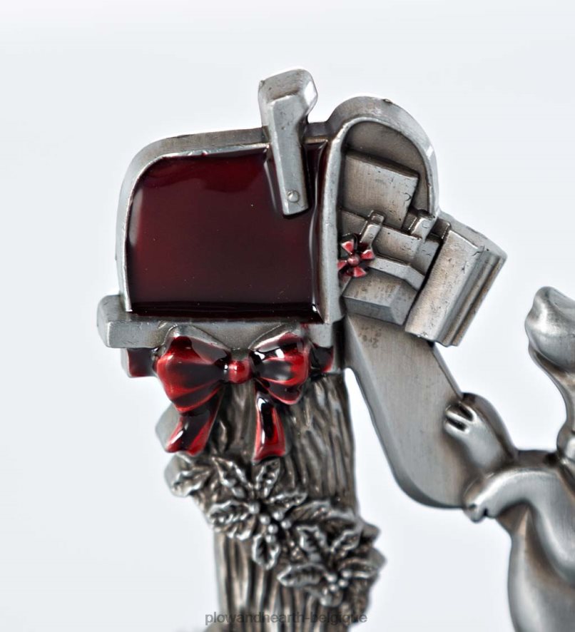 60H0822137 Plow & Hearth chien à la boîte aux lettres cintre pour bas de Noël saisonniers et cadeaux