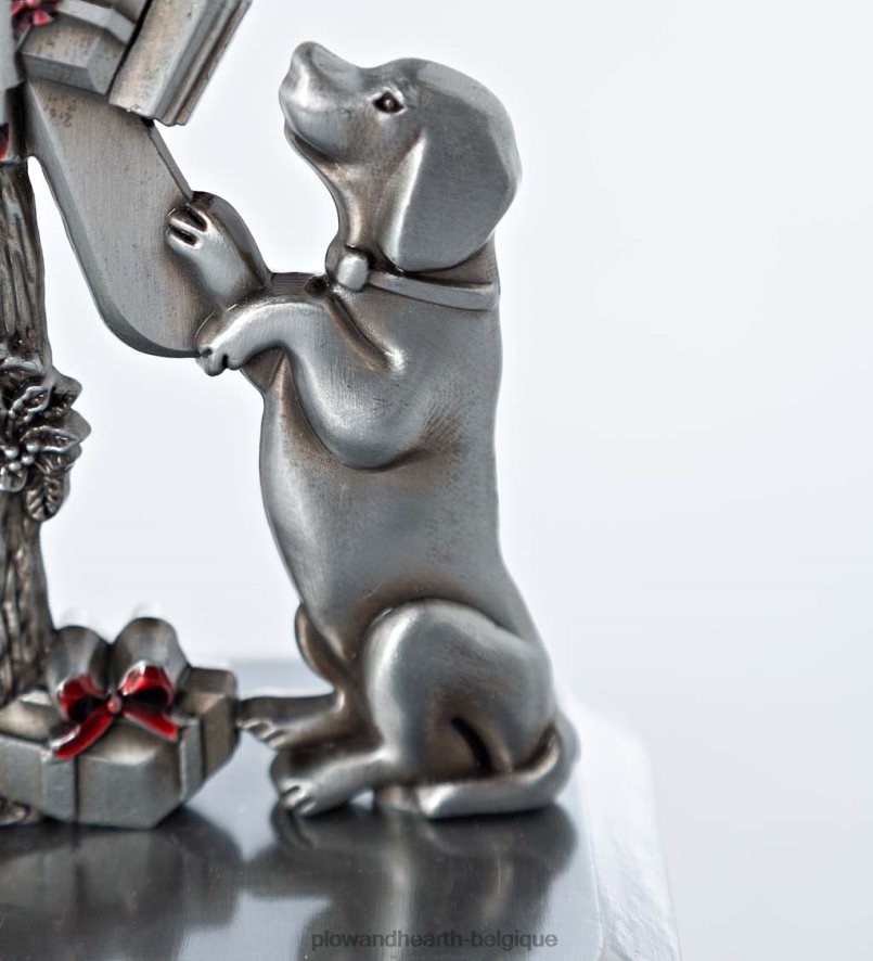 60H0822137 Plow & Hearth chien à la boîte aux lettres cintre pour bas de Noël saisonniers et cadeaux