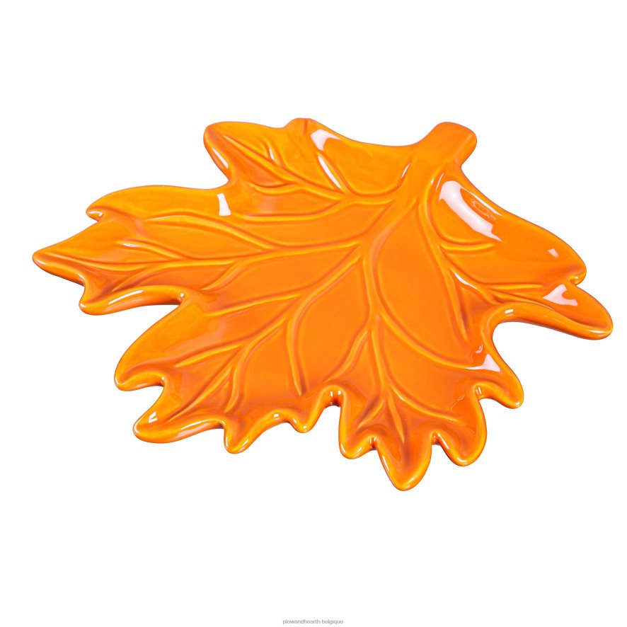 60H0823119 Plow & Hearth assiettes de feuilles d'automne en céramique, ensemble de 6 saisonniers et cadeaux