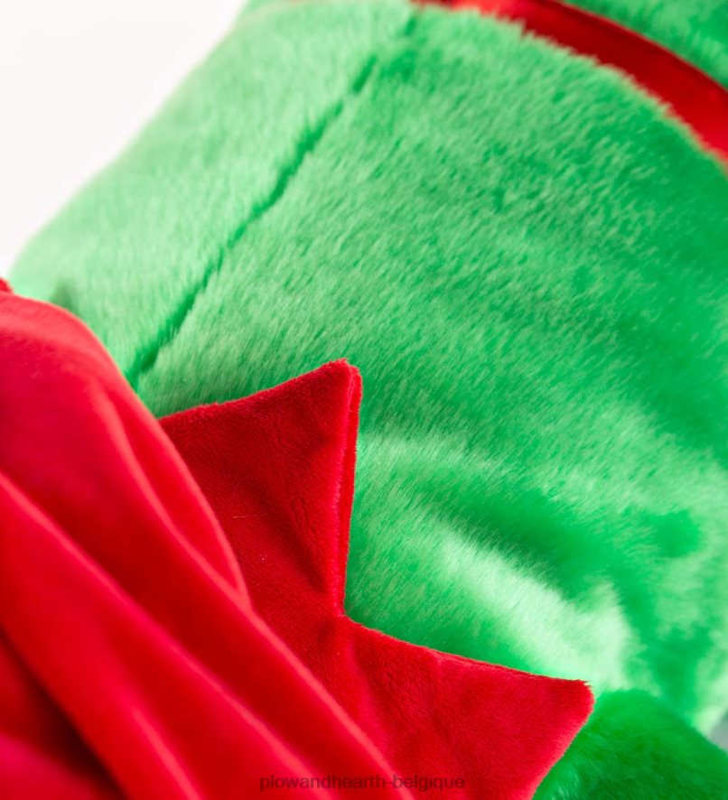 60H0822177 Plow & Hearth jingle elf peluche câlin oreiller de corps de vacances saisonniers et cadeaux