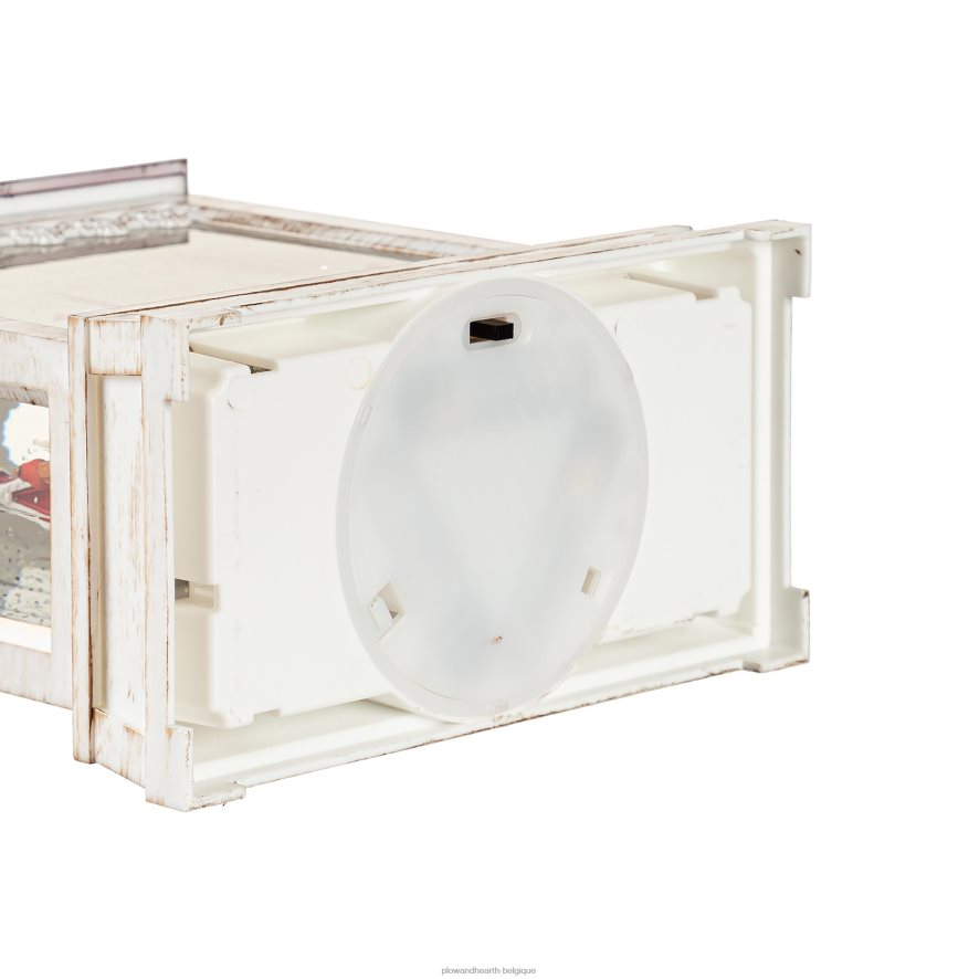 60H0822184 Plow & Hearth Lanterne globe d'eau cardinale de noël éclairée avec musique saisonniers et cadeaux