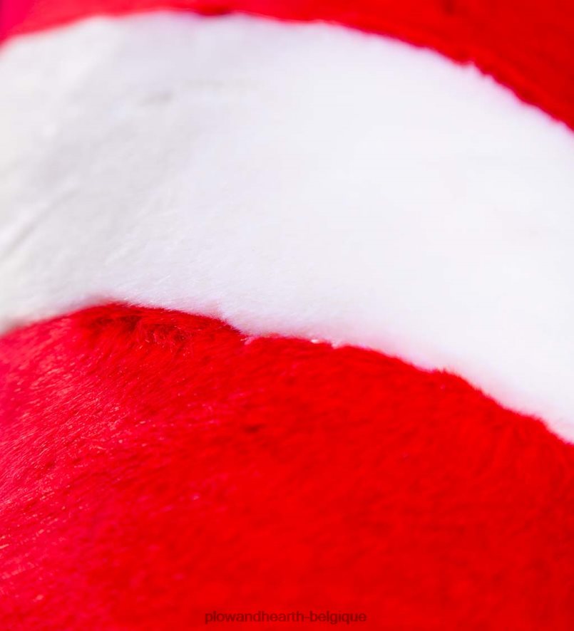 60H0822212 Plow & Hearth oreiller de corps de vacances de câlin en peluche de canne en bonbon saisonniers et cadeaux