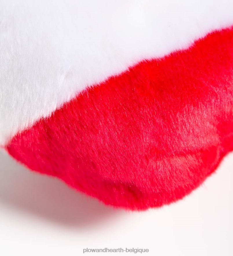 60H0822212 Plow & Hearth oreiller de corps de vacances de câlin en peluche de canne en bonbon saisonniers et cadeaux