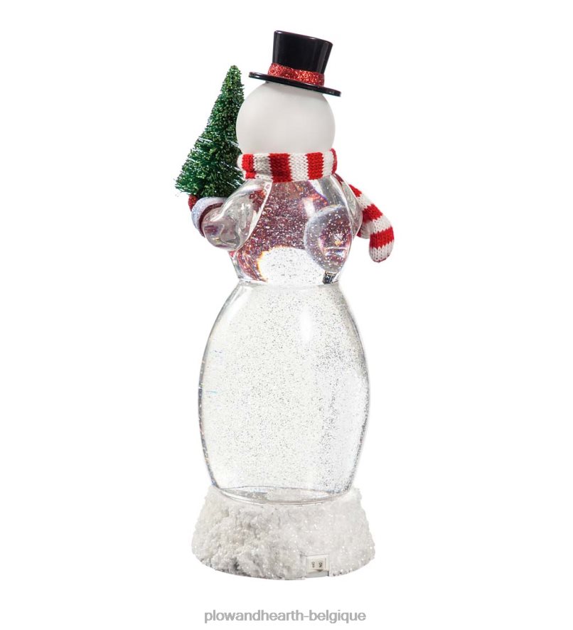 60H0822215 Plow & Hearth boule à neige LED bonhomme de neige saisonniers et cadeaux