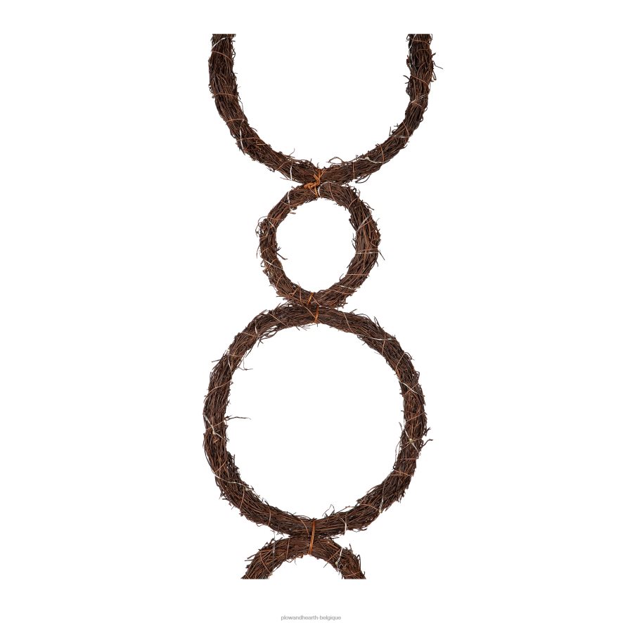 60H0822239 Plow & Hearth guirlande de vacances de vigne éclairée - cercle saisonniers et cadeaux